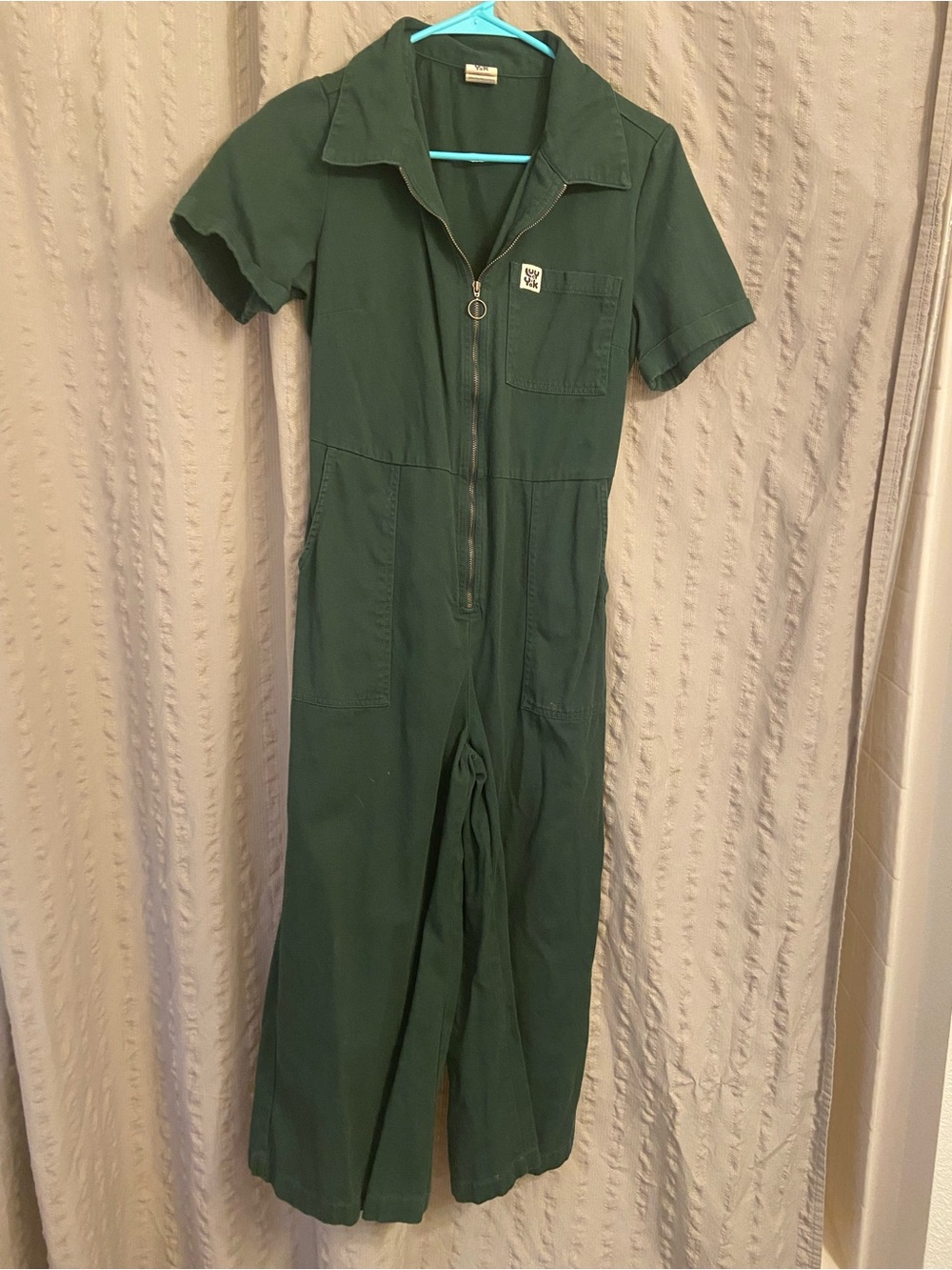 Lucy & Yak dark green ragan jumpsuit